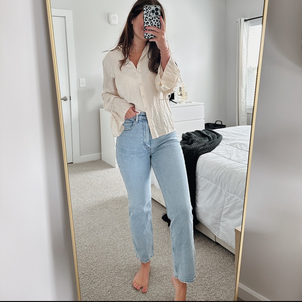 Princess Polly Silk Button Down Top